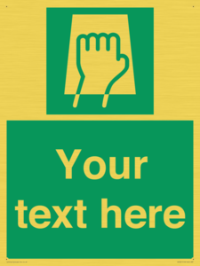 Custom Push Pad Sign